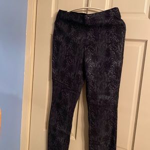 INC Snakeskin Look Ankle Pant